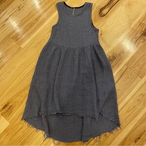 SOLD Ovate Crinkle Linen Dress